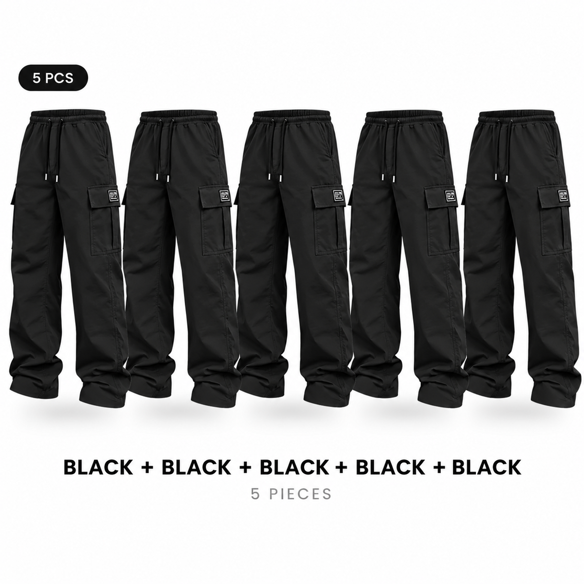 🎃 LAST DAY! 🔥 TikTok Best-Seller Men's Solid-Color Cargo Pants — Loose Fit, Casual Style! 10-PACK ONLY $29!
