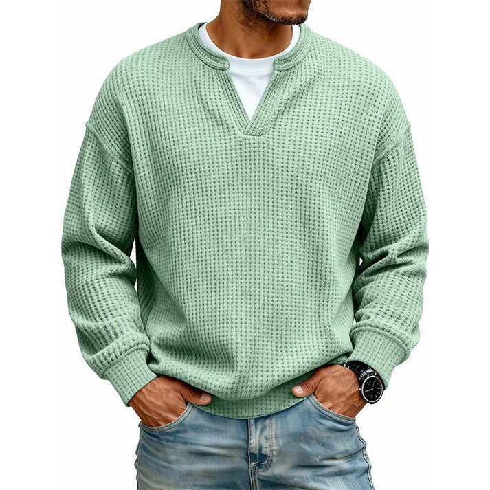 🎃 HALLOWEEN LAST DAY SALE 👻 10-Pack for Only $26.99 | Men's Layered Waffle Knit Thermal Pullovers