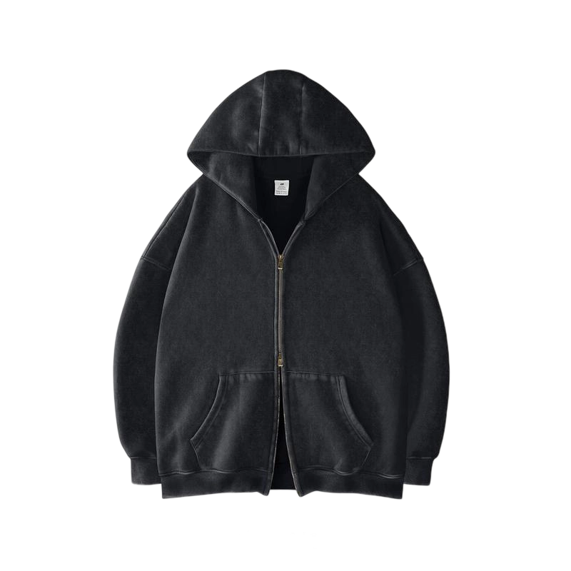 Unisex Oversized zip up hoodie