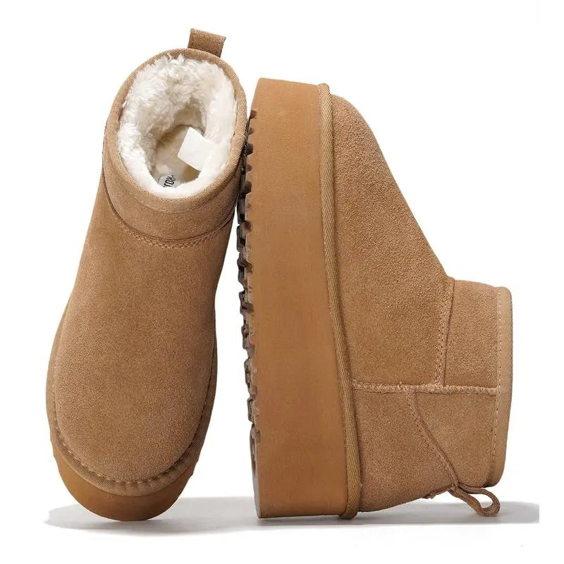 Women Lightweight Memory Foam Fuzzy Boots