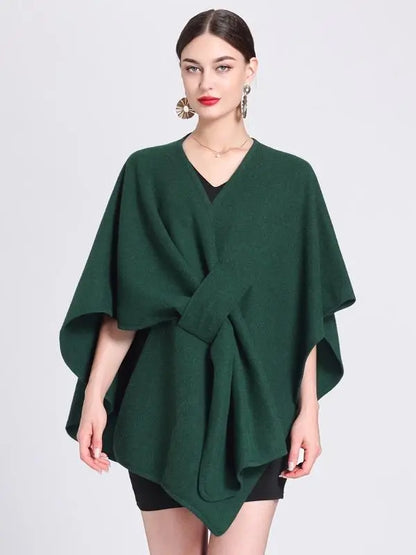 Women's Solid Color Cape Shawl