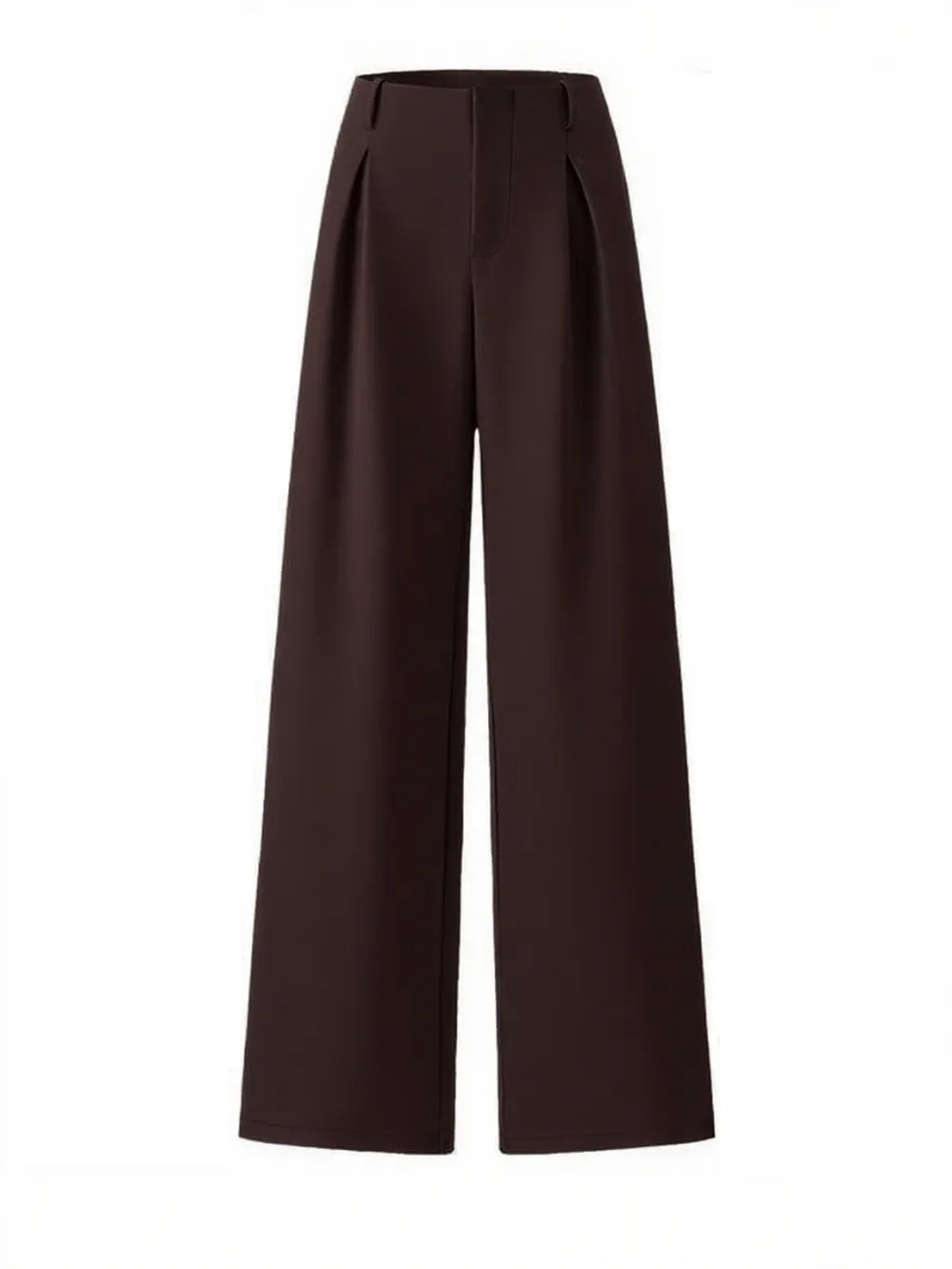 Women's Solid Color Plicated Pocket Wide Leg Pants