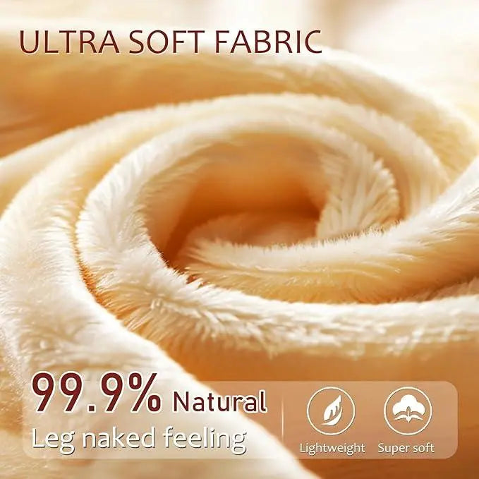 Fleece Lined Tights One-Lined Seams both front and back