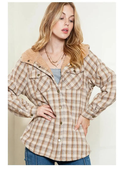 Women's plaid jacket