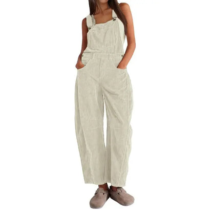 ✨Women's Corduroy Overalls Barrel Wide Leg Bib Pants🔥
