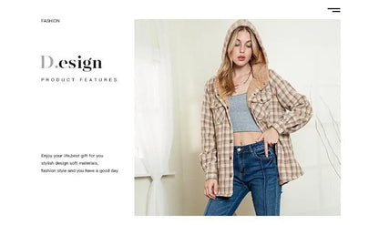 Women's plaid jacket
