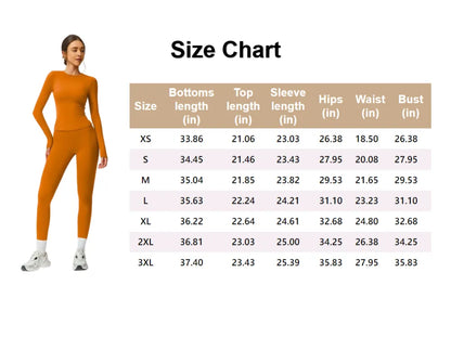 Women’s Two-Piece Patchwork Yoga Set – High Elastic Slim Fit Long Sleeve Top & Tight Pants