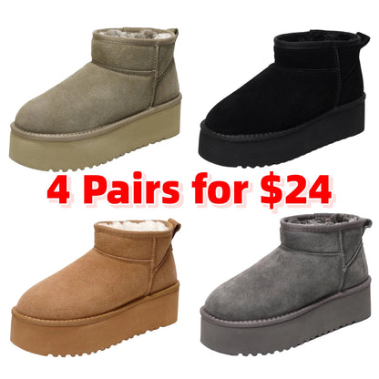Women Lightweight Memory Foam Fuzzy Boots