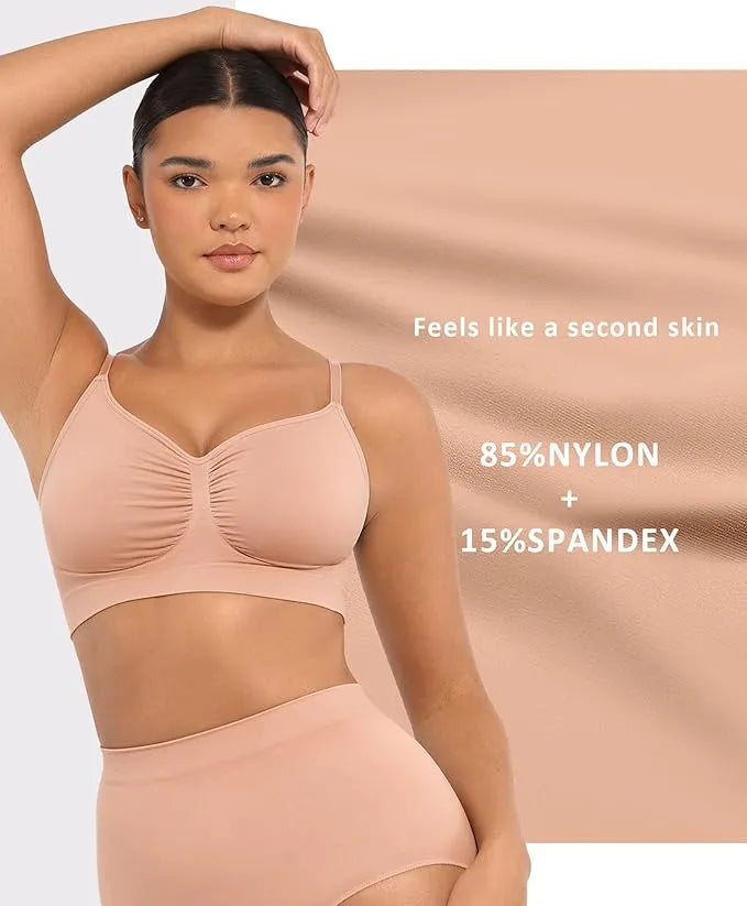 Women's Wireless Sculpt Bra Basic Comfortable Fit Womenswear Everyday Up to 44DD