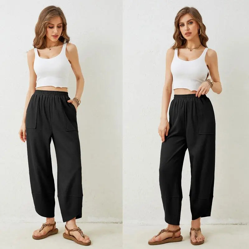 🔥8- PACK Women's Harem Barrel Pants
