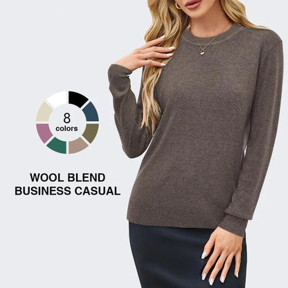 Women Fashion Wool Blend Sweater