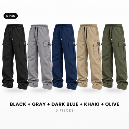 🎃 LAST DAY! 🔥 TikTok Best-Seller Men's Solid-Color Cargo Pants — Loose Fit, Casual Style! 10-PACK ONLY $29!