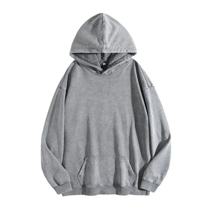 Women's Oversized Acid Wash Cotton Hoodie