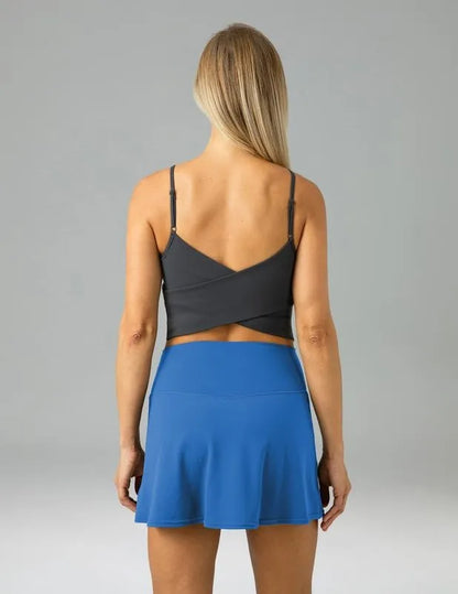 Women's High Waisted Tennis Skirts Built-in Shorts with Pockets Golf Skorts Activewear Outdoor