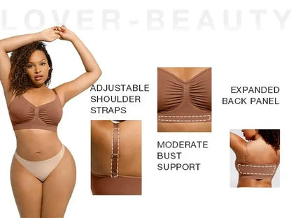Women's Wireless Sculpt Bra Basic Comfortable Fit Womenswear Everyday Up to 44DD