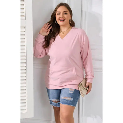 Women's Hoodless V-neck Sweatshirt