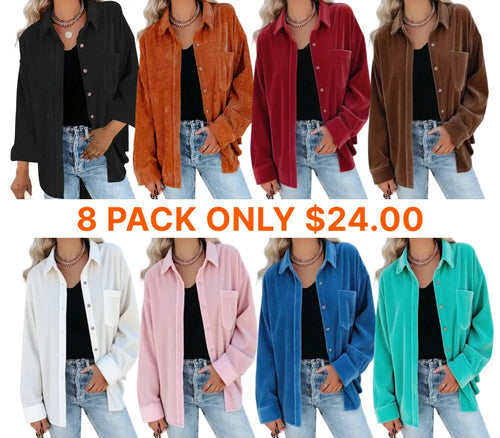 Women’s Preppy Collared Blouse – Minimalist 80s Style Button Down Shirt