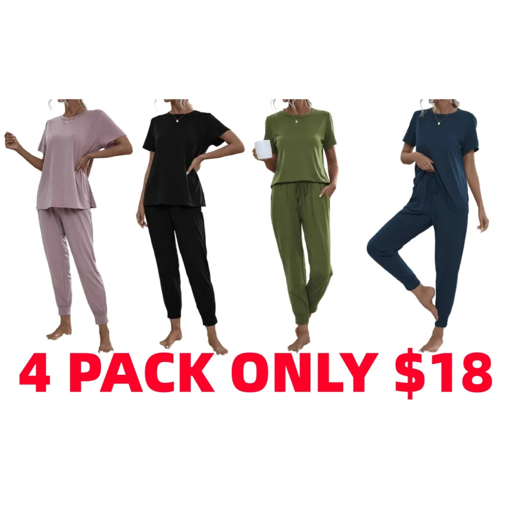 Women's Comfortable Solid Color Lounge Set
