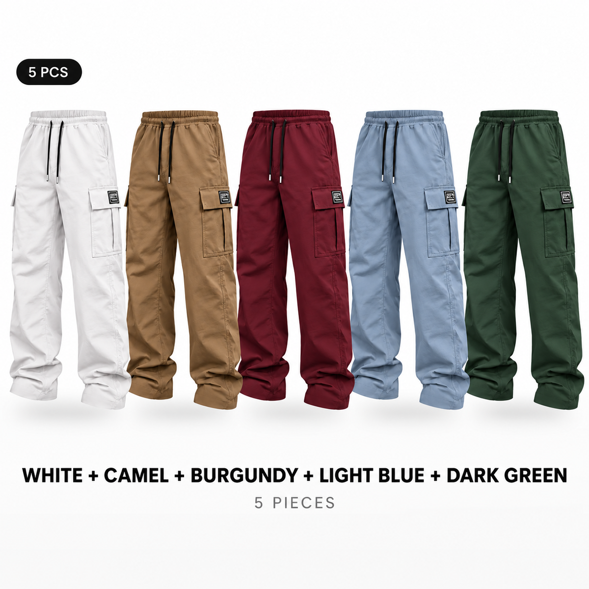 🎃 LAST DAY! 🔥 TikTok Best-Seller Men's Solid-Color Cargo Pants — Loose Fit, Casual Style! 10-PACK ONLY $29!