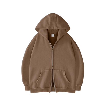Unisex Oversized zip up hoodie