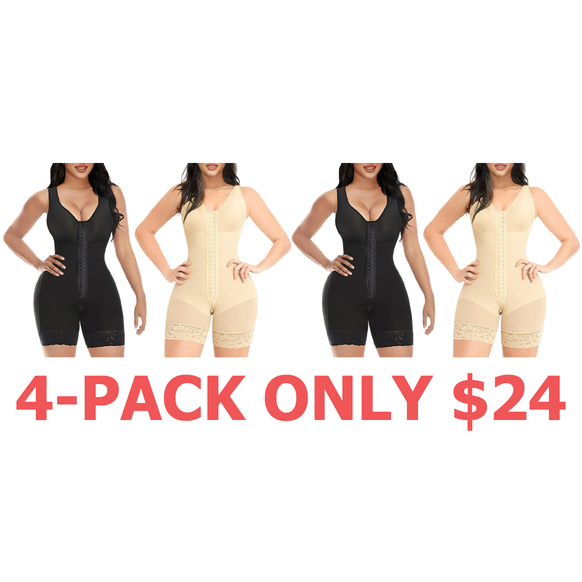 Women's Fajas Colombianas Shapewear for Women Tummy Control Full Shapewear Butt Lifter