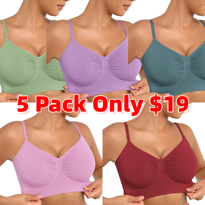 Women's Wireless Sculpt Bra Basic Comfortable Fit Womenswear Everyday Up to 44DD