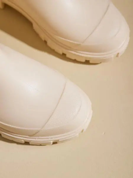 Women's Solid Color Waterproof Rain Boots