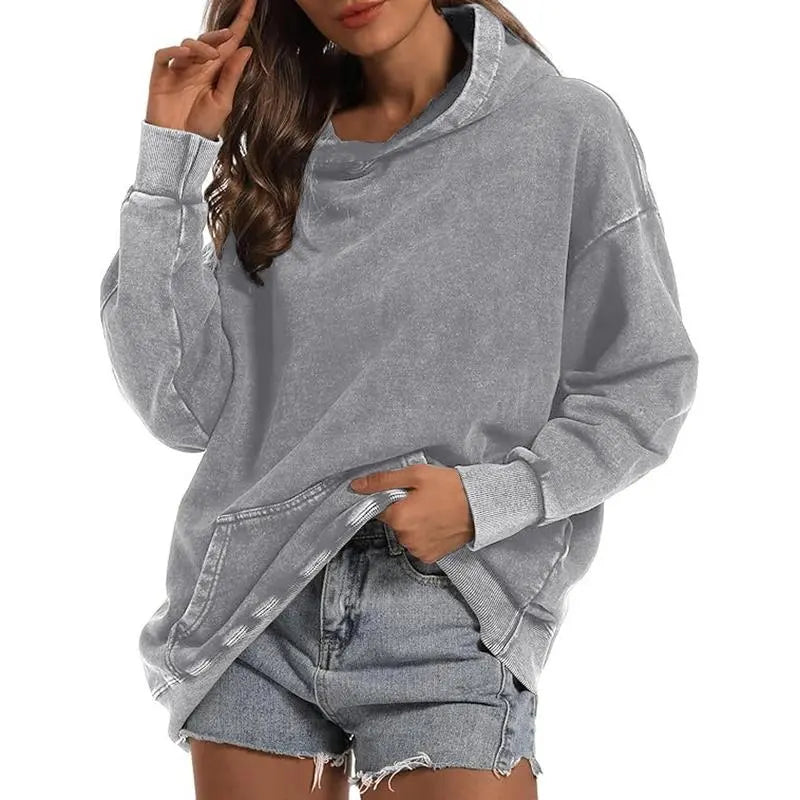 Unisex acid washed hoodie