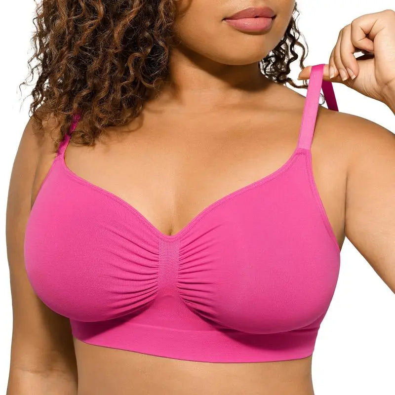 Women's Wireless Sculpt Bra Basic Comfortable Fit Womenswear Everyday Up to 44DD