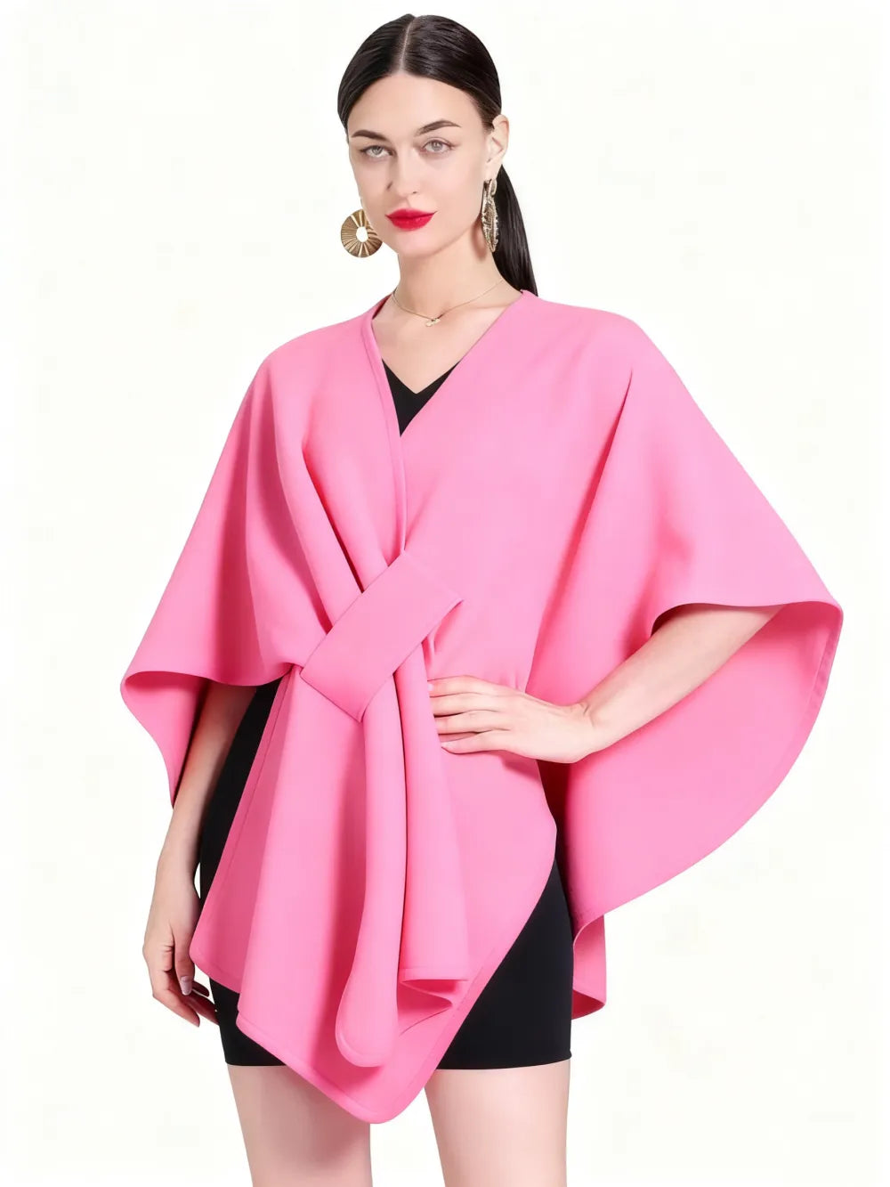 Women's Solid Color Cape Shawl