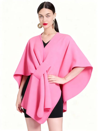 Women's Solid Color Cape Shawl