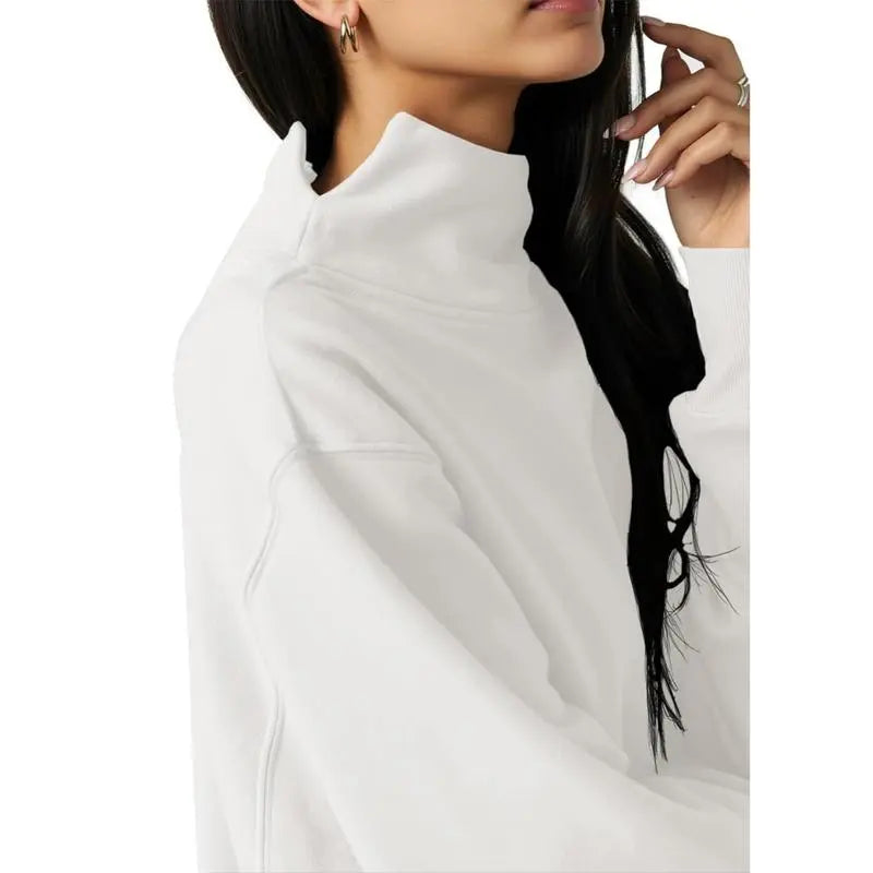 Women's Oversized Turtleneck Sweatshirt