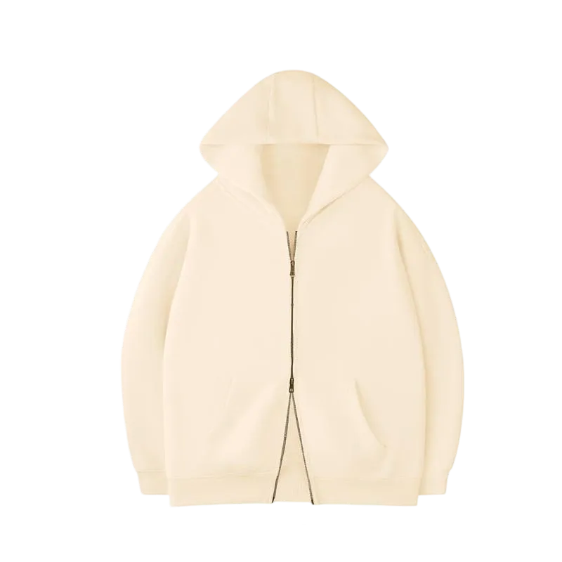 Unisex Oversized zip up hoodie
