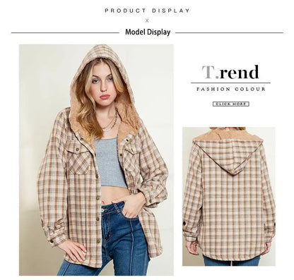 Women's plaid jacket