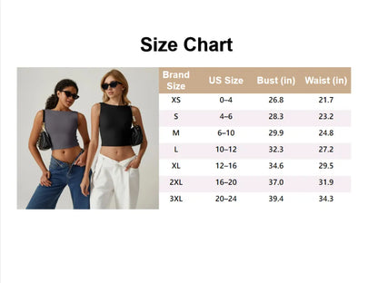 Women's Sexy Open Back Sleeveless Crop Tank