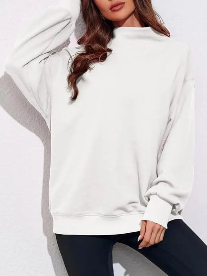 Women's Oversized Turtleneck Sweatshirt