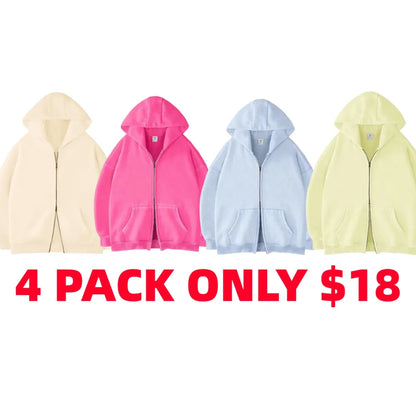Unisex Oversized zip up hoodie