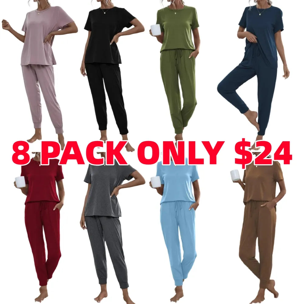 Women's Comfortable Solid Color Lounge Set