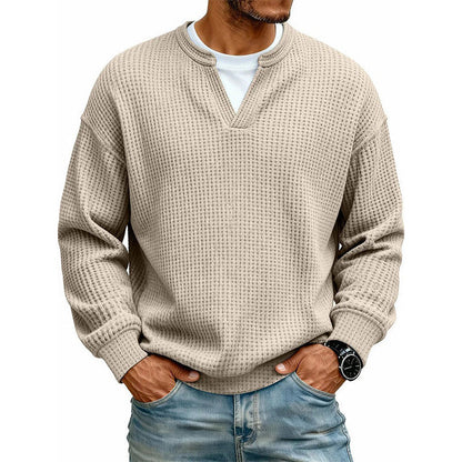 🎃 HALLOWEEN LAST DAY SALE 👻 10-Pack for Only $26.99 | Men's Layered Waffle Knit Thermal Pullovers