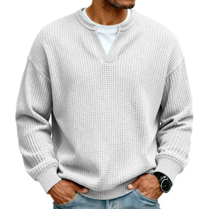 🎃 HALLOWEEN LAST DAY SALE 👻 10-Pack for Only $26.99 | Men's Layered Waffle Knit Thermal Pullovers