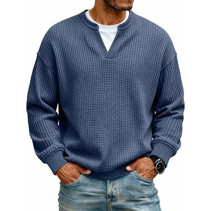 🎃 HALLOWEEN LAST DAY SALE 👻 10-Pack for Only $26.99 | Men's Layered Waffle Knit Thermal Pullovers