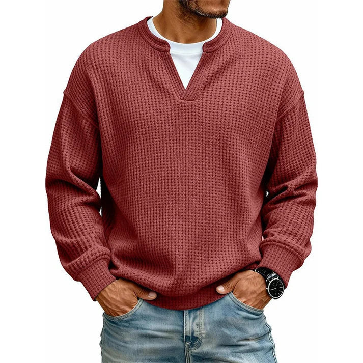 🎃 HALLOWEEN LAST DAY SALE 👻 10-Pack for Only $26.99 | Men's Layered Waffle Knit Thermal Pullovers