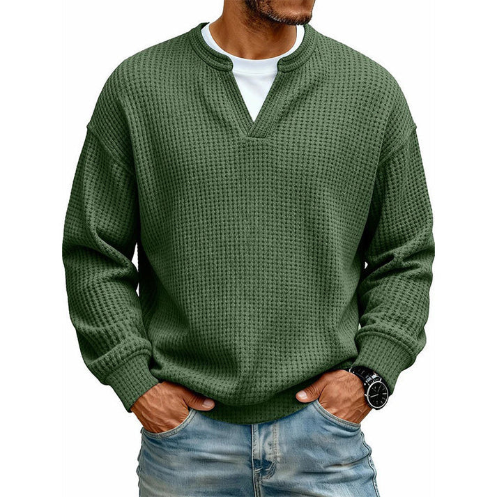 🎃 HALLOWEEN LAST DAY SALE 👻 10-Pack for Only $26.99 | Men's Layered Waffle Knit Thermal Pullovers